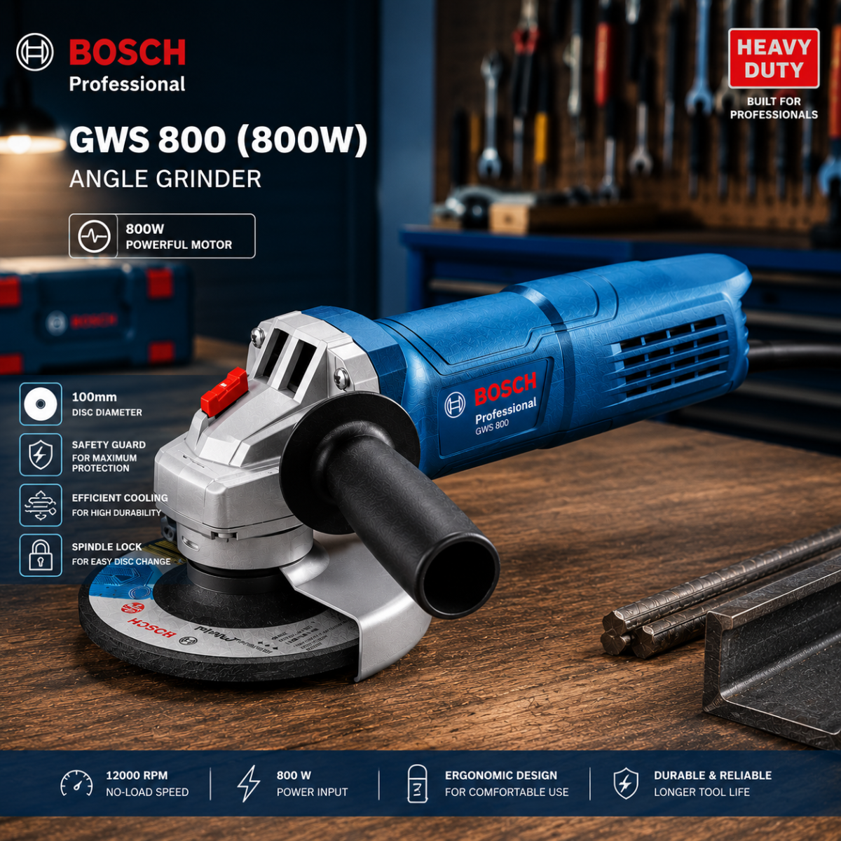 Bosch - Angle Grinder ( 670W / 800 W) image 2