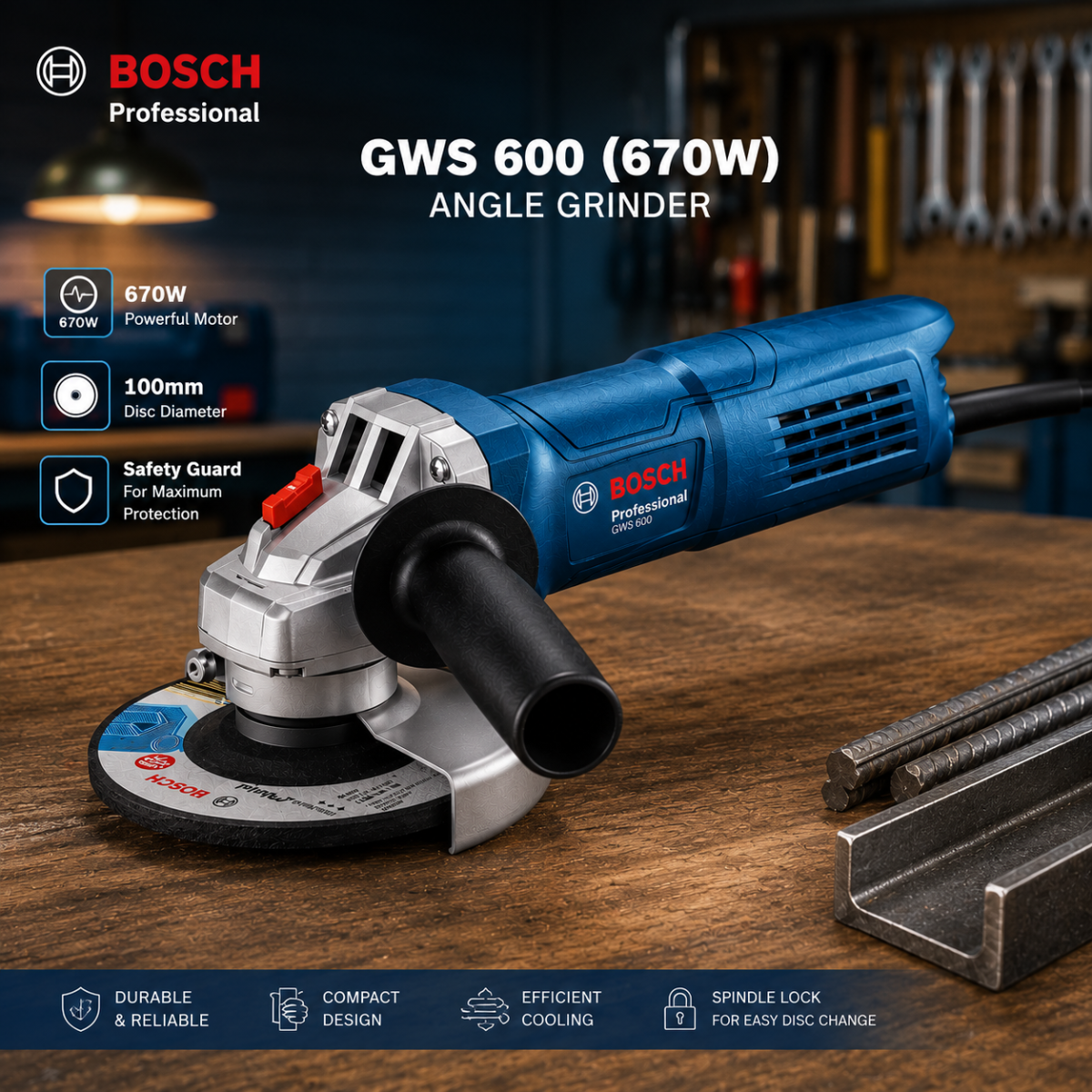 Bosch - Angle Grinder ( 670W / 800 W)