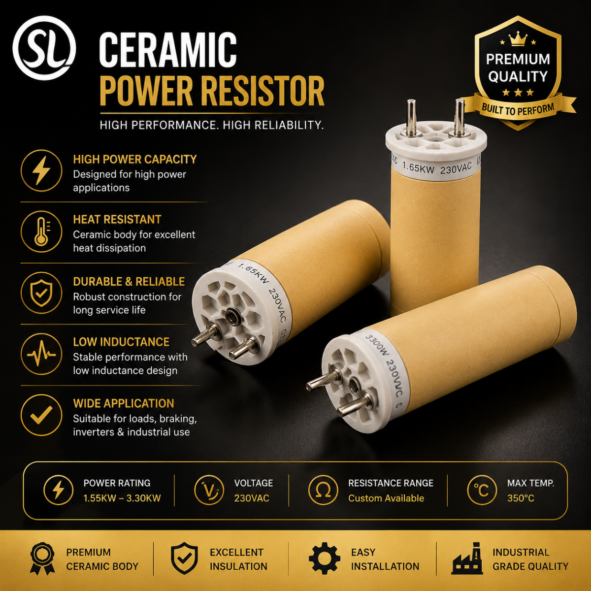 Cylindrical Ceramic Heating Element image 2