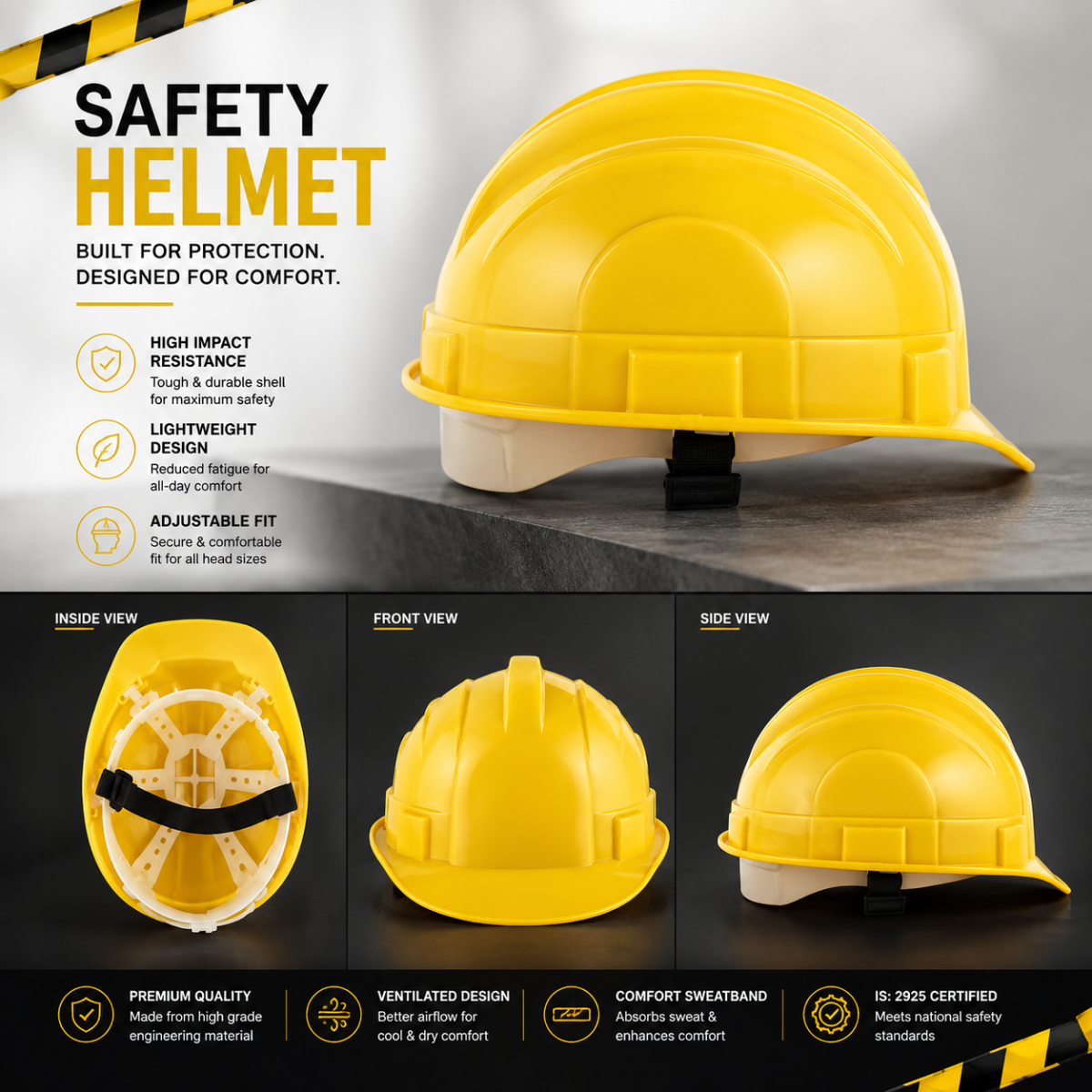 Industrial Safety Helmet (Hard Hat)